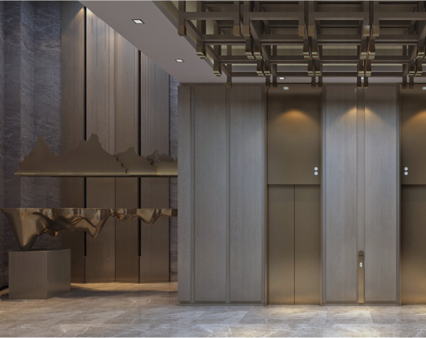 Radisson Hotel elevator lobby