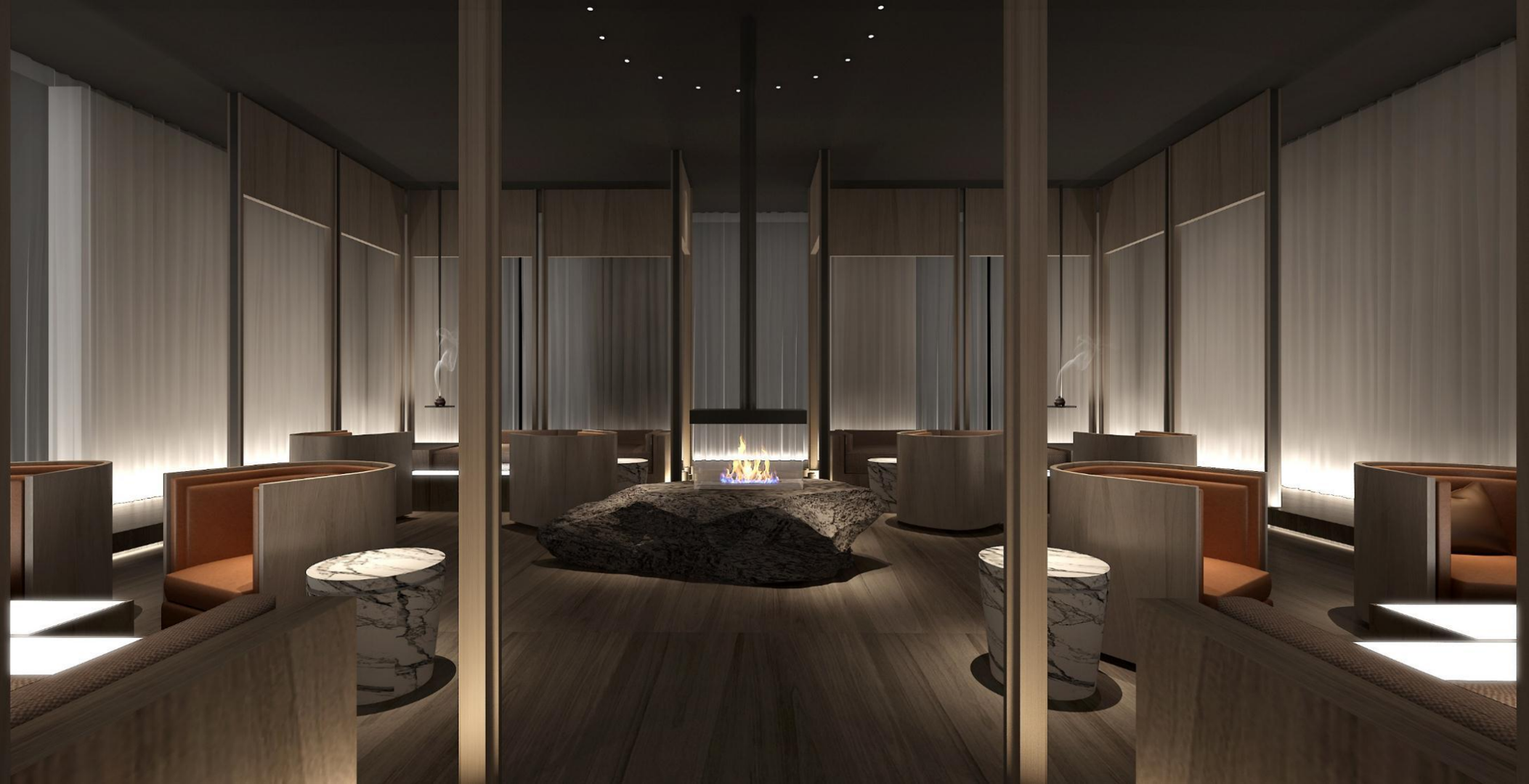 Radisson Hotel lounge interior visualization