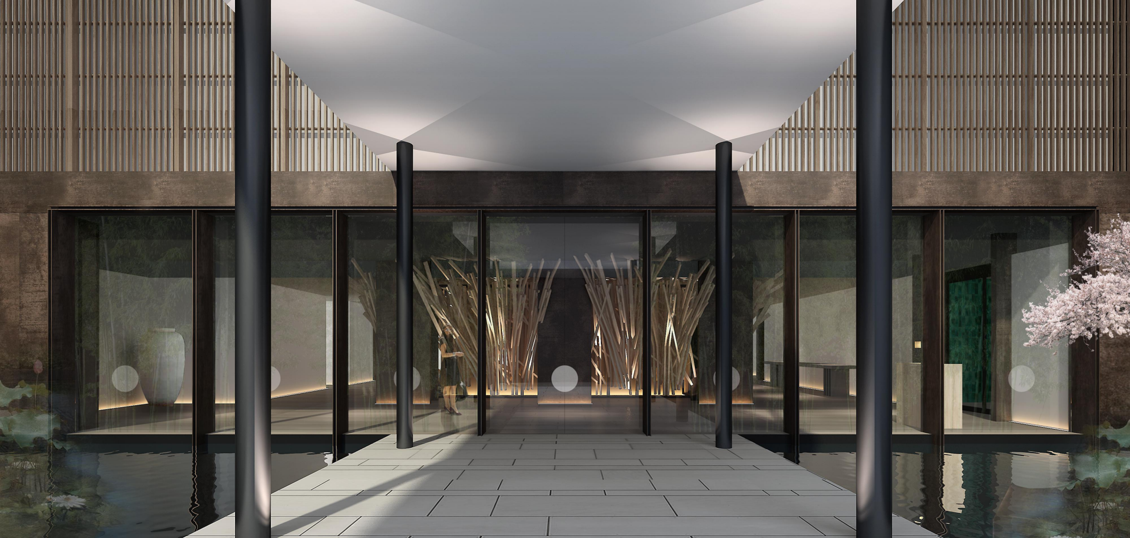 Yitong Hotel entrance hall visualization